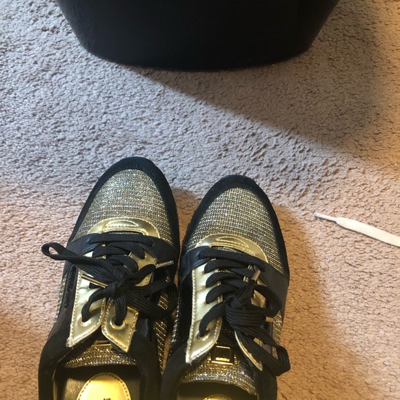 Michael Kors Shoes Golden Black Michael Kors Sneakers Poshmark